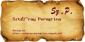 Sztáray Peregrina névjegykártya